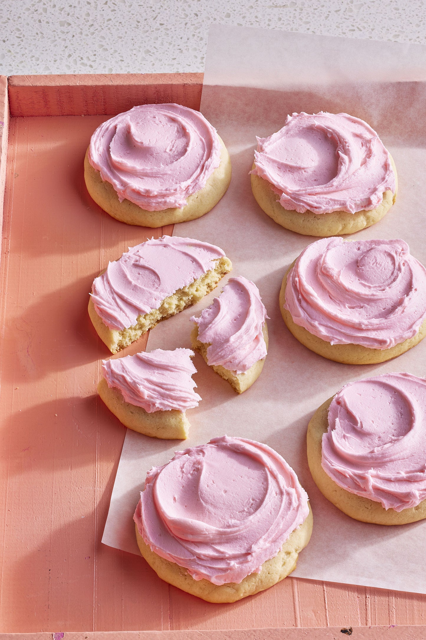 Pink sugar cookie