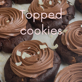 Topped cookies