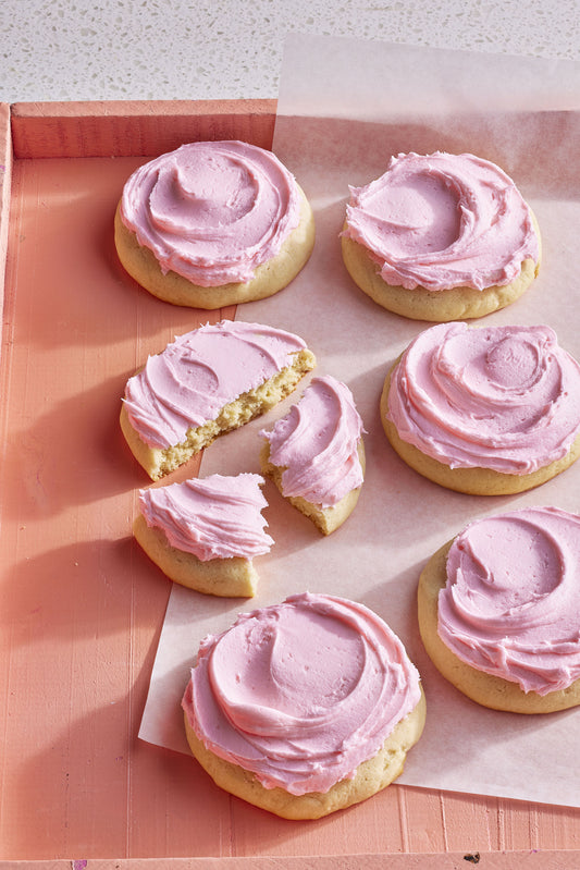 Pink sugar cookie
